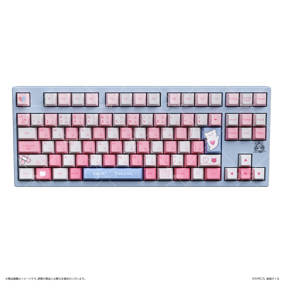 【新品未開封】結城さくな × AMICIS ゲーミングキーボード 結城さくな × AMICIS ゲーミングキーボード 80HE 日本語配列