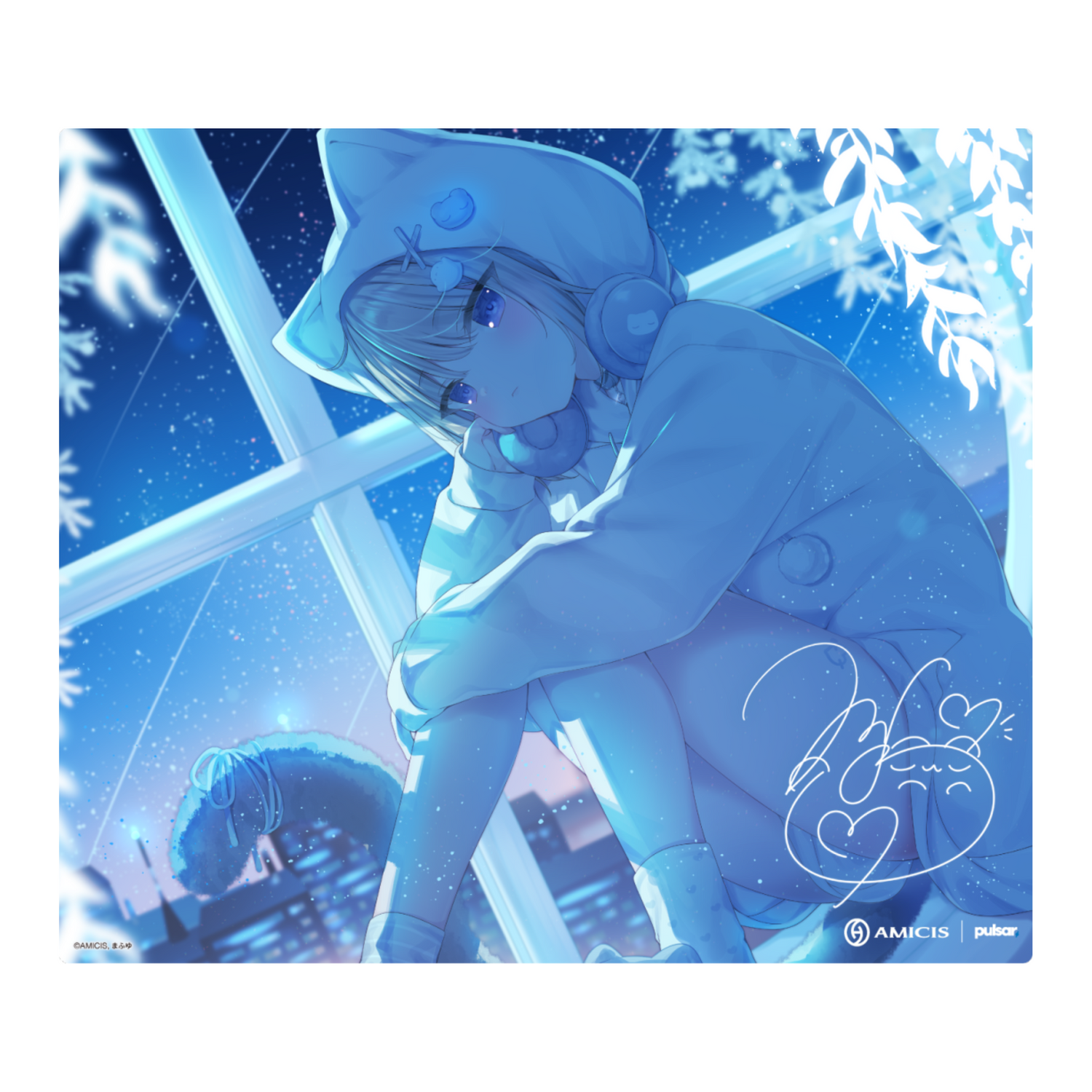 mafuyu x AMICIS Superglide 2 Glass Mousepad