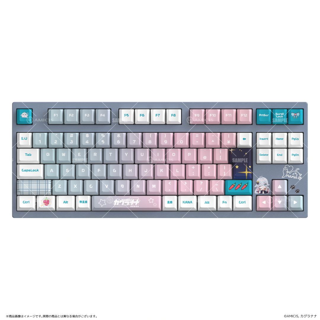 再販】カグラナナ × AMICIS ゲーミングキーボード 80HE 日本語配列 再販】カグラナナ × AMICIS ゲーミングキーボード 80HE 日本語配列