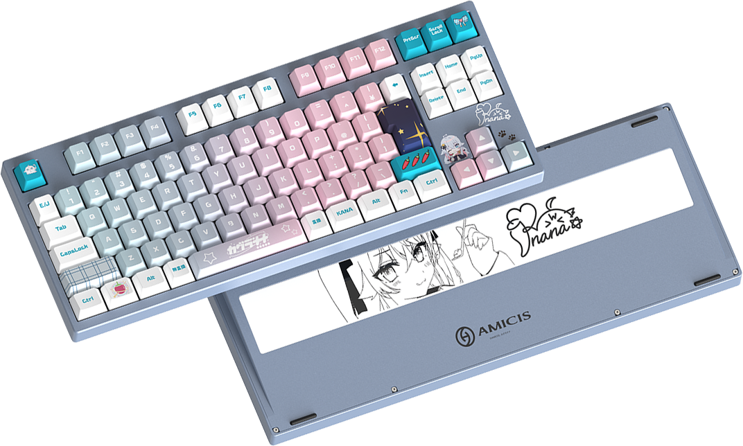 キーボード正面・裏面