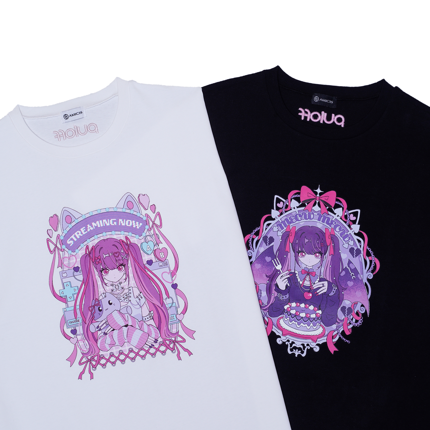 猫理論 Tシャツ "meow meow”