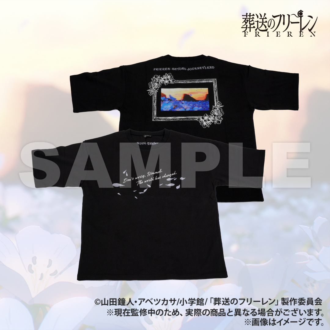葬送のフリーレン | AMICIS 蒼月草Tシャツ Black