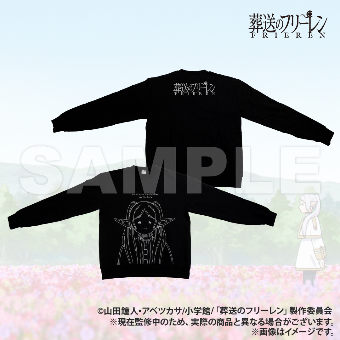 葬送のフリーレン | AMICIS しょんぼり顔スウェット Black