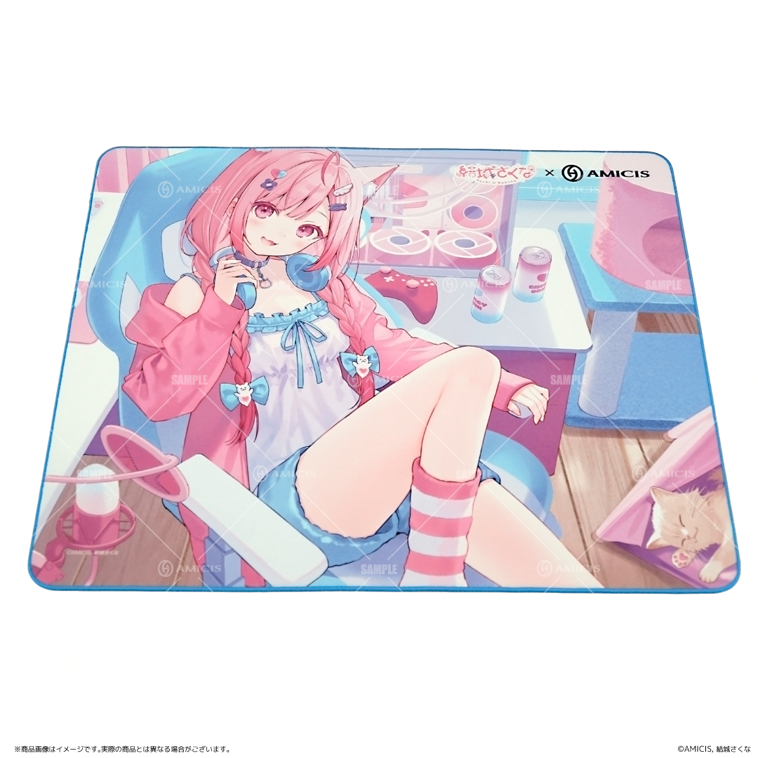 【再販】結城さくな × AMICIS ゲーミングマウスパッド 仁 -JIN-