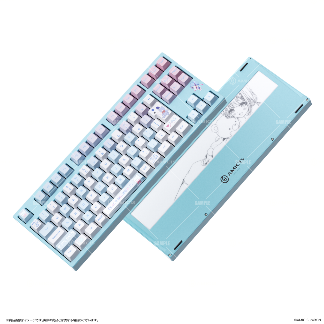 再販】碧依さくら × AMICIS ゲーミングキーボード 80HE 日本語配列 再販】碧依さくら × AMICIS ゲーミングキーボード 80HE 日本語配列
