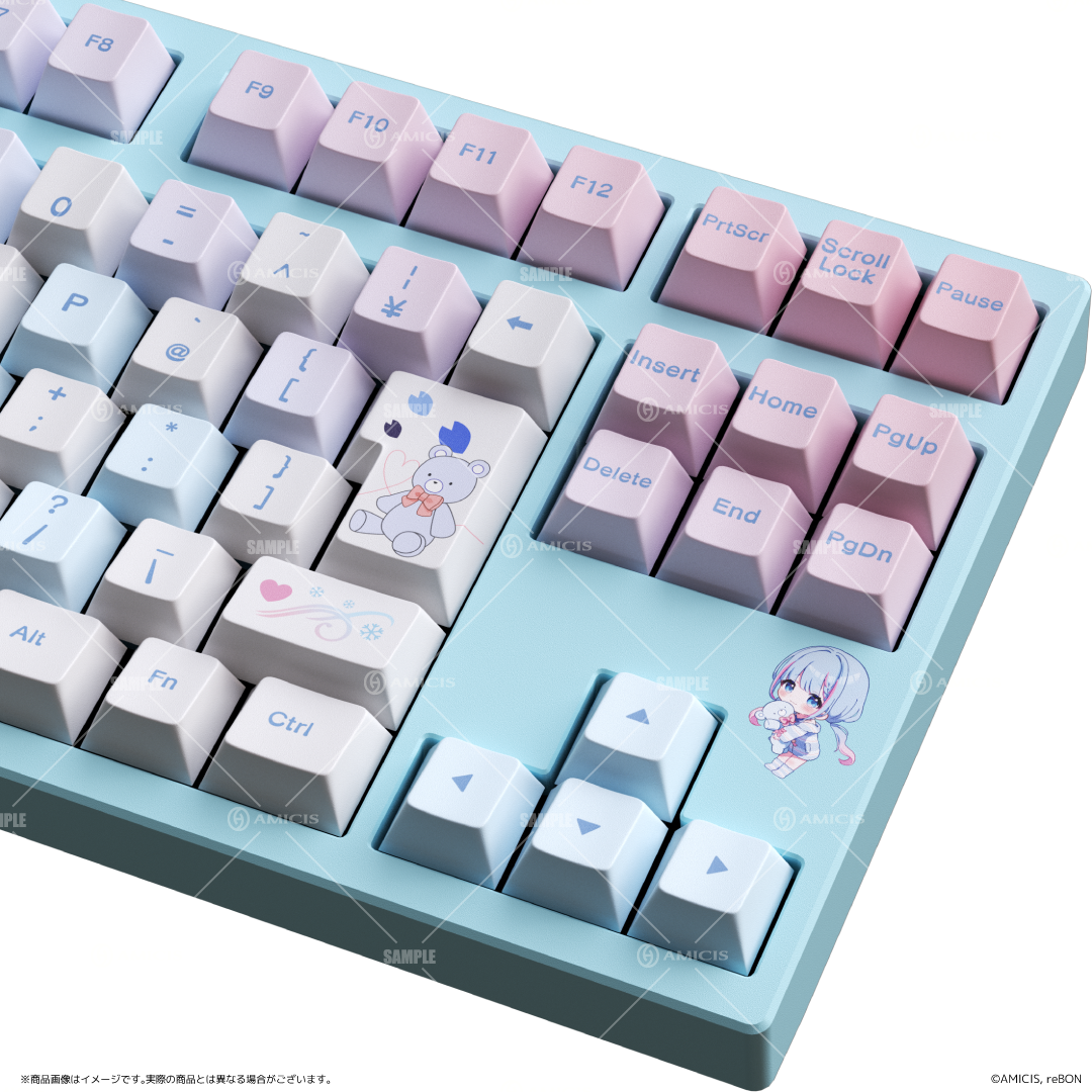 再販】碧依さくら × AMICIS ゲーミングキーボード 80HE 日本語配列 再販】碧依さくら × AMICIS ゲーミングキーボード 80HE 日本語配列