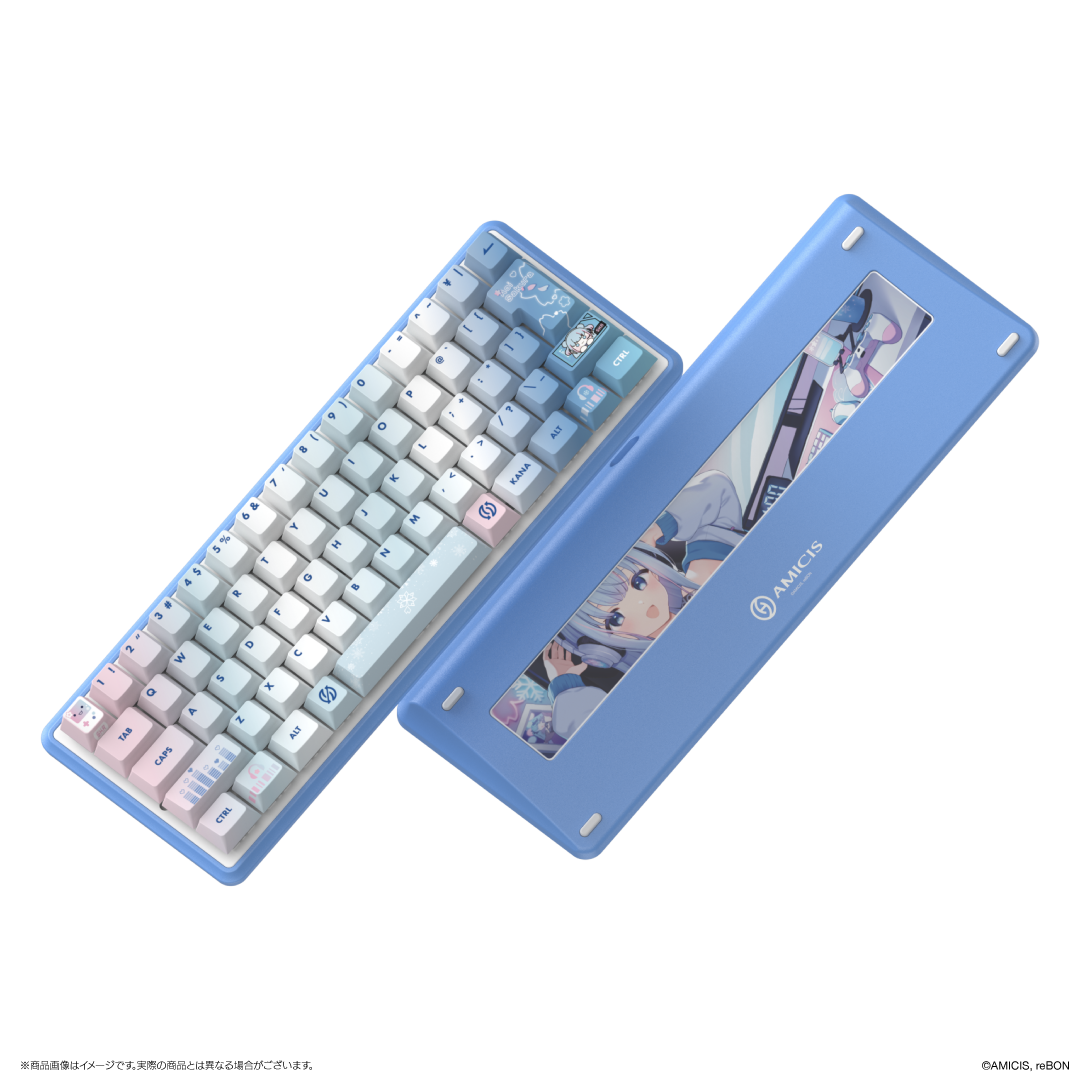 碧依さくら × AMICIS ゲーミングキーボード 60HE V2 日本語配列 碧依さくら × AMICIS ゲーミングキーボード 60HE V2 日本語配列