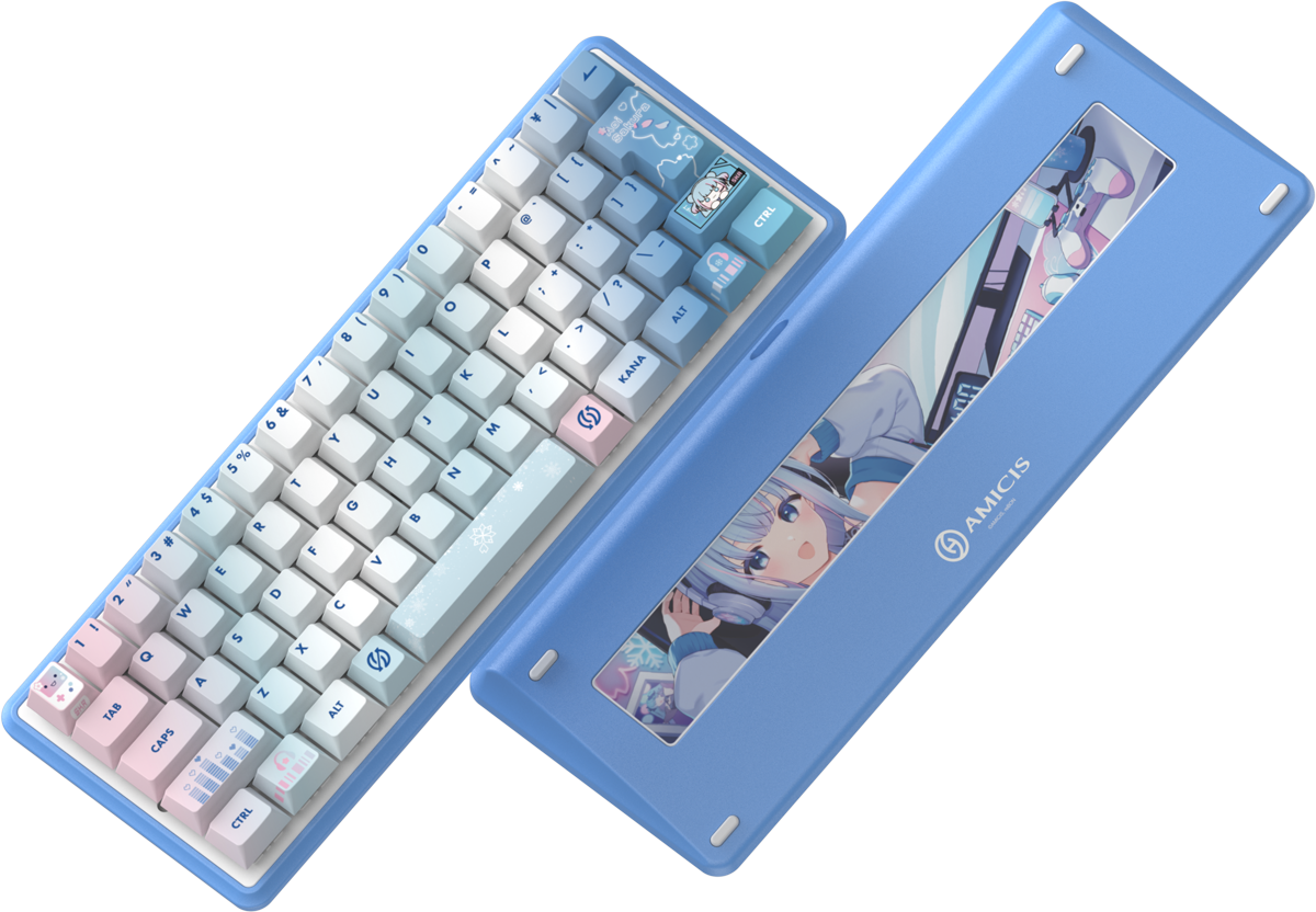 碧依さくら × AMICIS ゲーミングキーボード 60HE V2 日本語配列