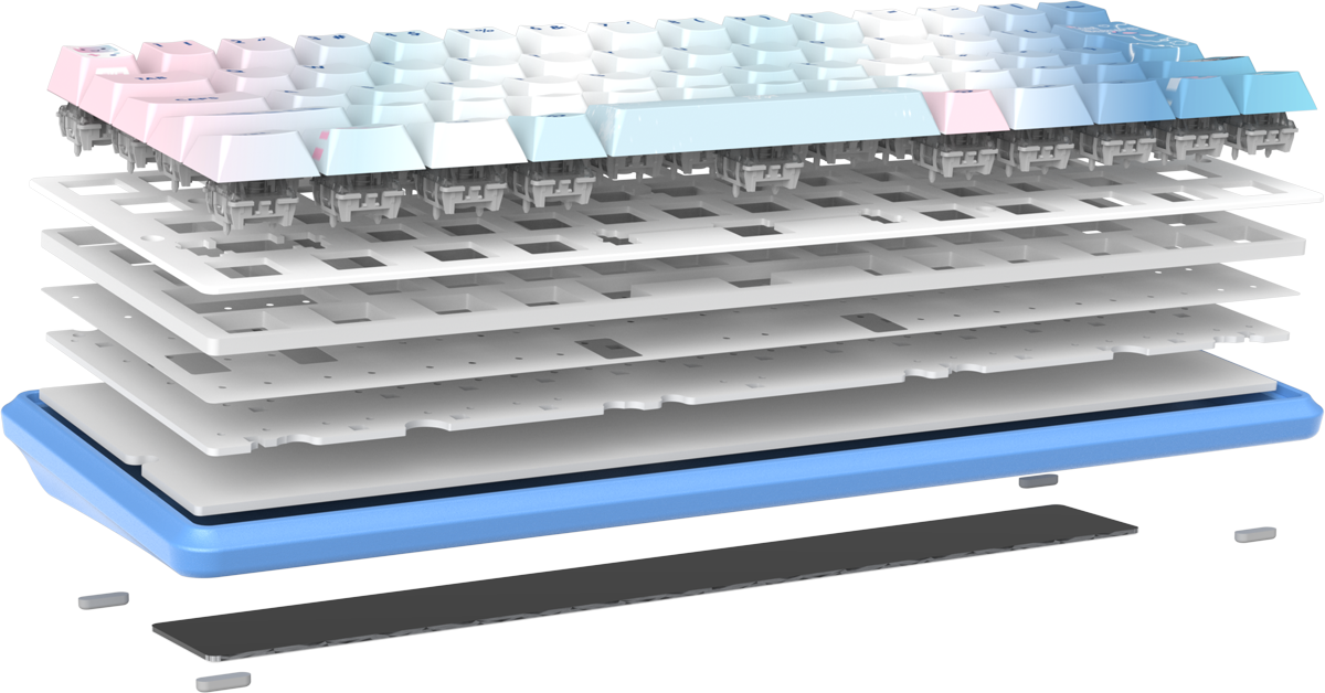 キーボードの分解図