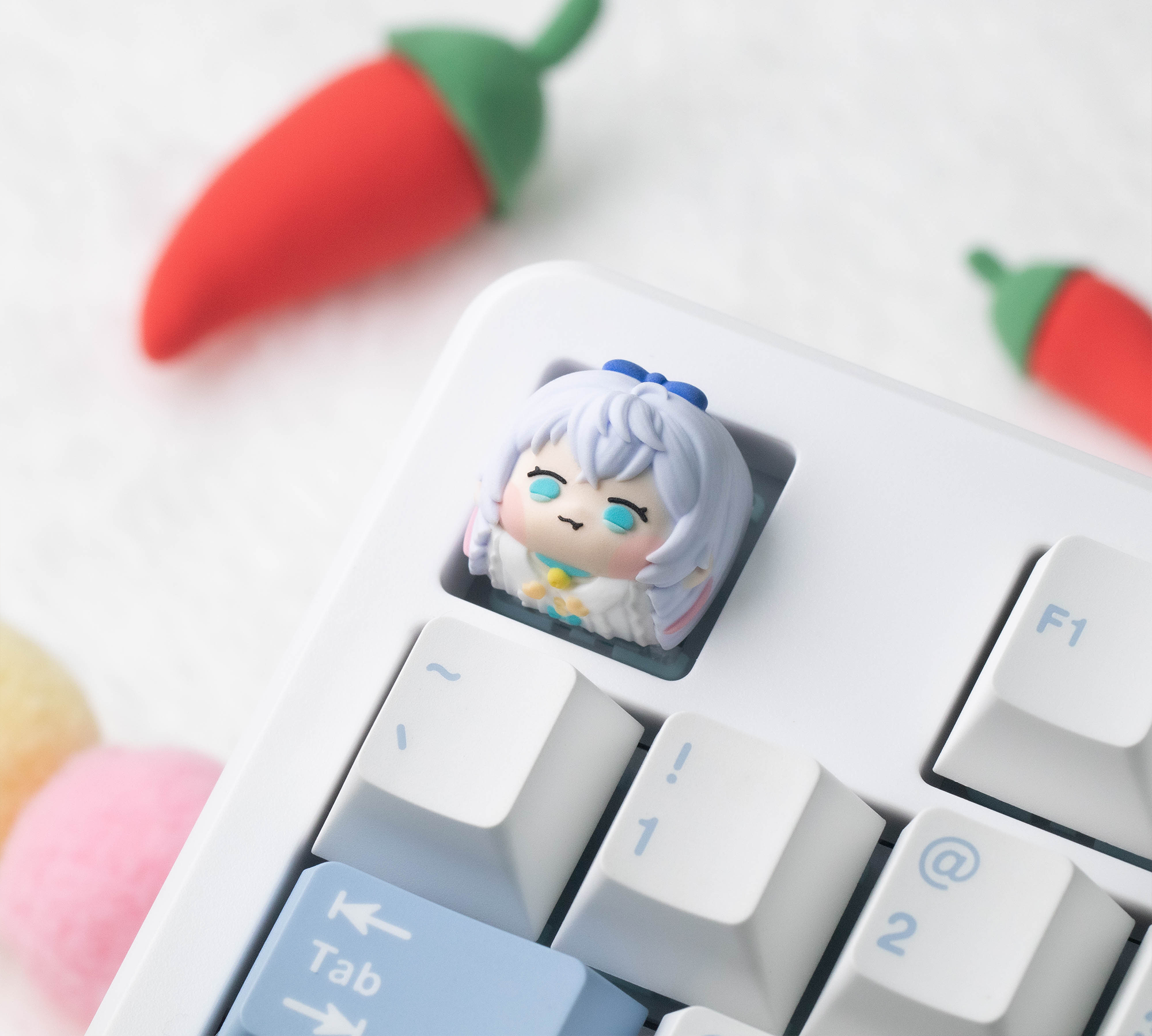 装着されたキーキャップ