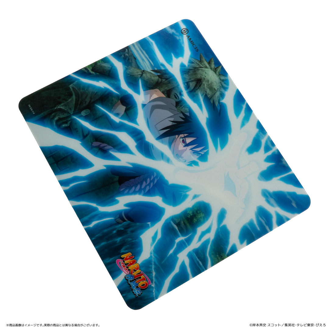 NARUTO-ナルト- 疾風伝 | AMICIS ガラスマウスパッド うちはサスケEdition (限定描き下ろし)